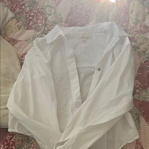 Womans white button up Shirt
